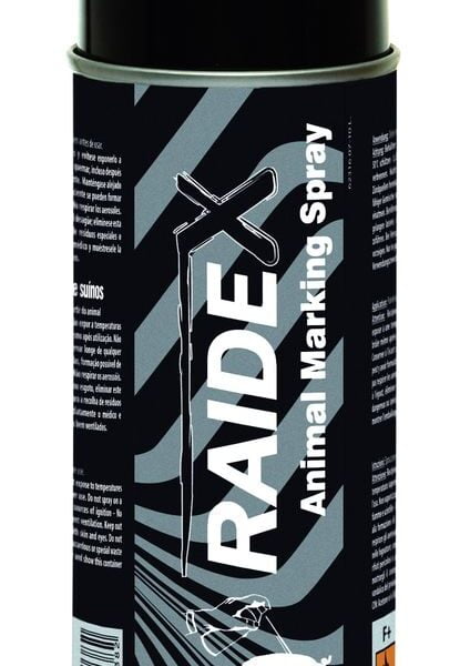 Merke spray RAIDEX 400ml SVART