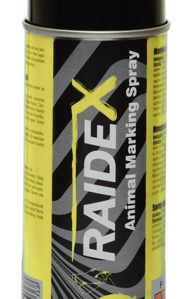 Merke spray RAIDEX 400ml GUL