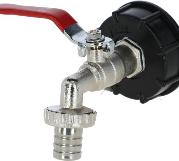 Kerbl Lokk m/vannkrane m/slangestuss for IBC 1000ltr dunk