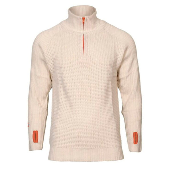 LOXY VILLMARKSGENSER OFFWHITE. 60% MERINOULL