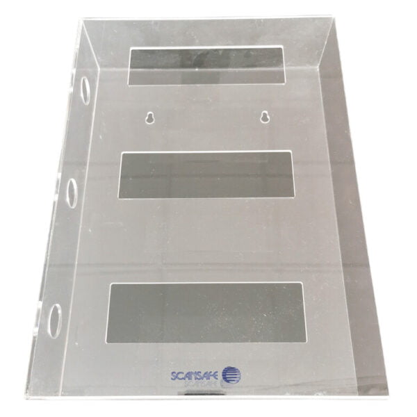 Acryl dispenser hanskestativ trippel