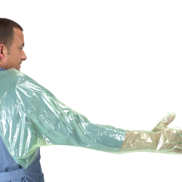 KRUTEX Super softrektaliseringshansker med halskrave. grønn. large. 50 stk.