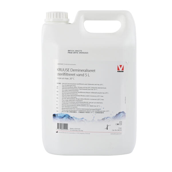 KRUUSE Demineralisert sterilfiltrert vann 5 L