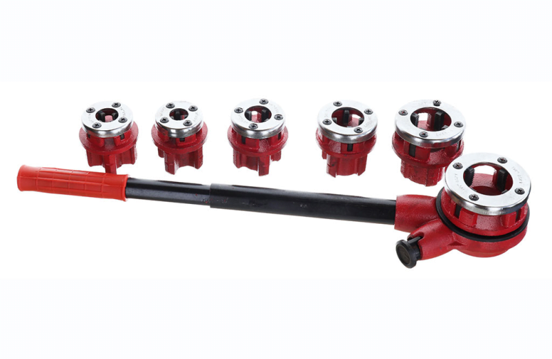 Rørgjengesett med 6 gjengehoder - 3/8. 1/4. 1/2. 3/4. 1. 1 1/4 - Bilde 2