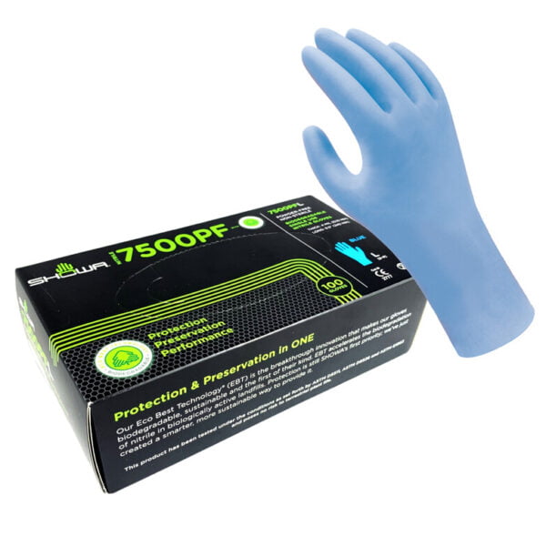Showa engangshanske 7500 blå