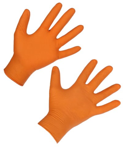 Nitril hanske X-Grip 240 mm, 50 pcs, orange - Bilde 5