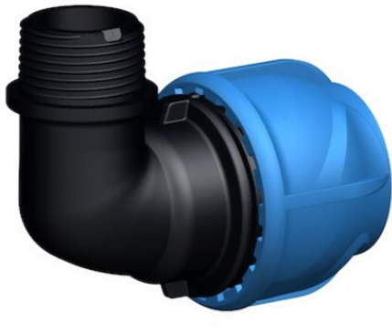 IJOINT Albue med overgang for PE og PEX rør