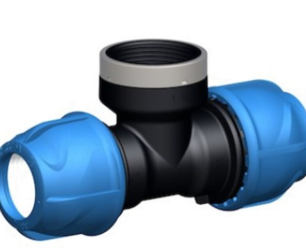 IJOINT T- rør med gjengeavstikk, for PE og PEX rør