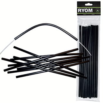 Ryom isolatorrør sort 4mm inv 30cm, 10pk