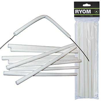 Ryom isolatorrør hvit 8mm inv 30cm, 10pk