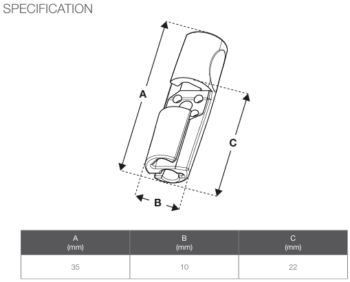 Gripple TWISTER Blue Endetrådbeskytter 100pk - Bilde 2