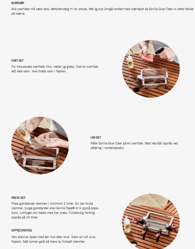 Gorilla Glue Clear 50ml - Bilde 2