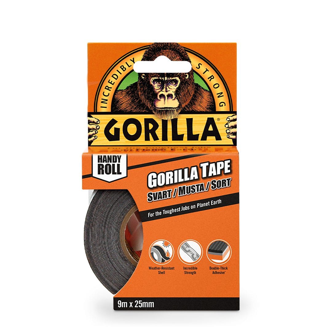 Gorilla Tape Svart 11mtr x 48 Extra Strong
